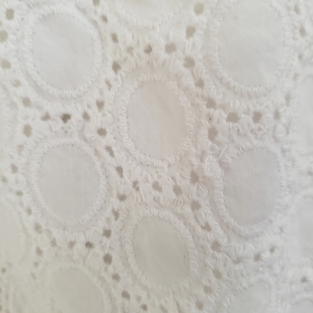 Gap White Eyelet Embroidered Pattern Strapless Dr… - image 6